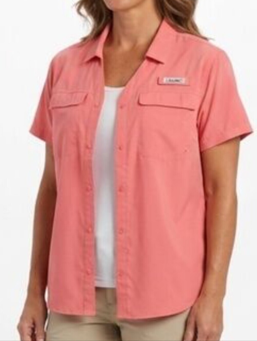 Habit Lightweight Outdoor Fishing Guide Snap Front Shirt - Size Small